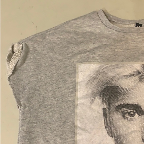 Bieber Purpose Tour Short Sleeve Sweatshirt - Picture 4 of 6